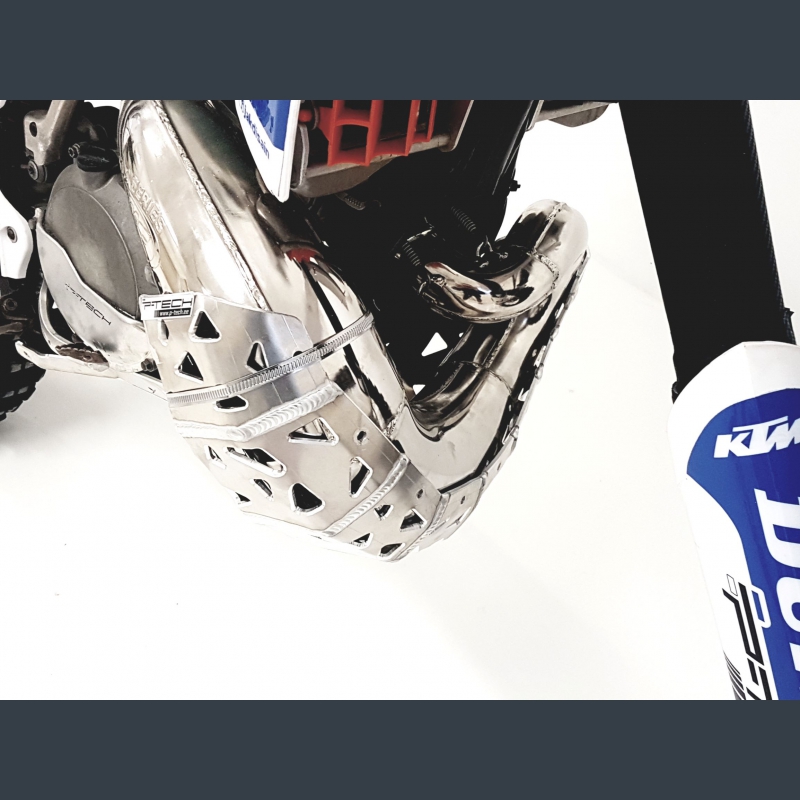 P-TECH KTM, Husaberg, Husqvarna sklendė su išmetimo vamzdžio apsauga PK001 - Image 8