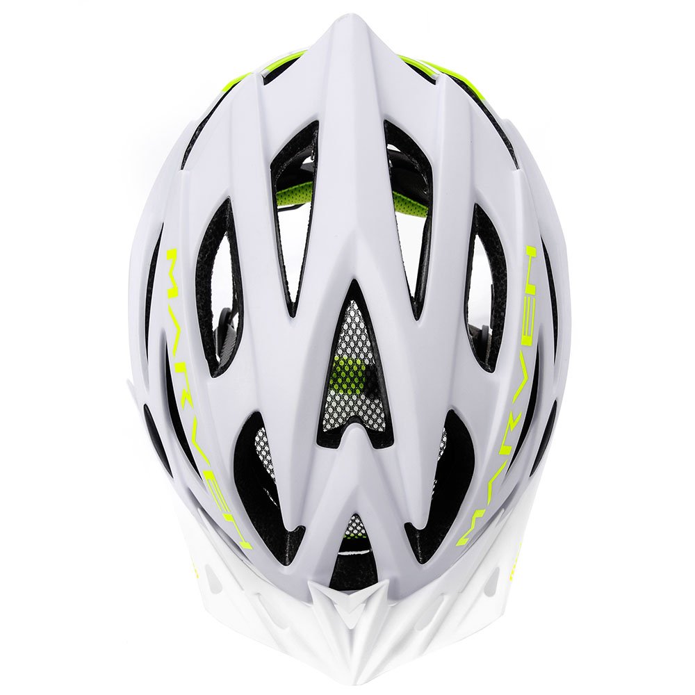METEOR DVIRATININKO ŠALMAS MARVEN white/neon green 24786-24788 - Image 3