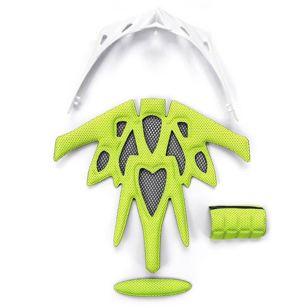 METEOR DVIRATININKO ŠALMAS MARVEN white/neon green 24786-24788 - Image 7