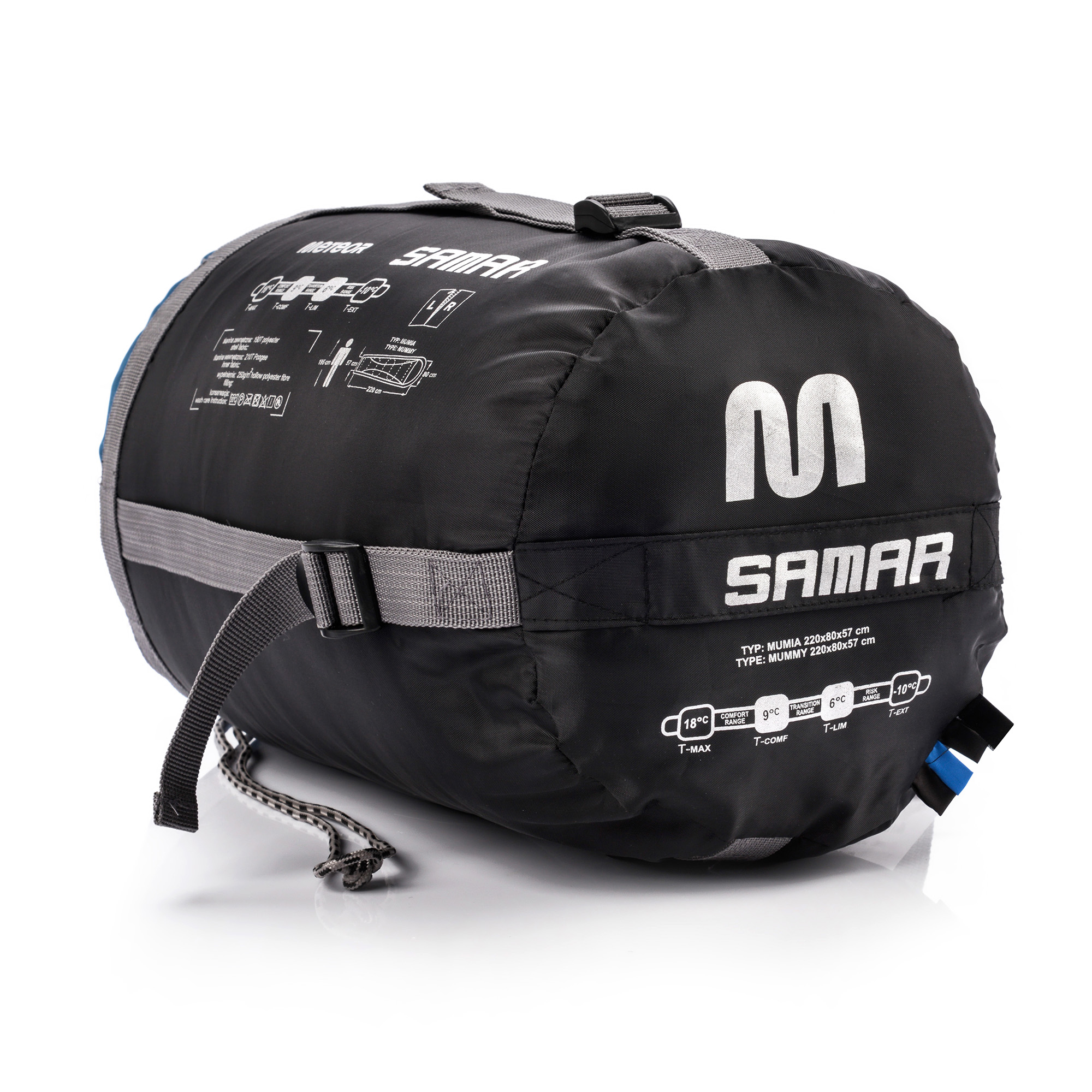 Meteor miegmaišis Samar L - R mėlynas/juodas 81113/ 81103 - Image 6