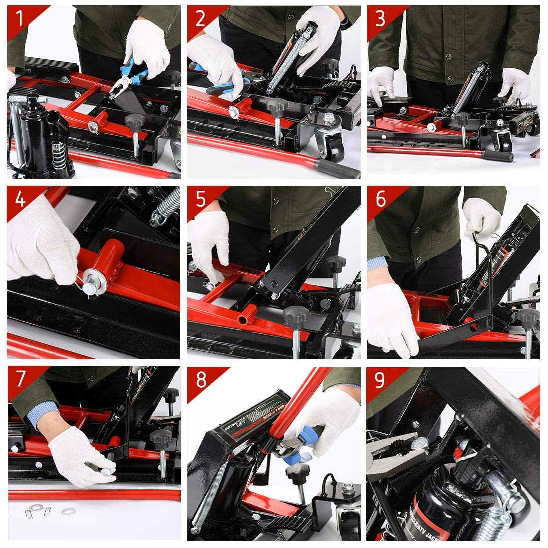 Motociklų ir ATV hidraulinis keltuvas | 680 kg (SK3019) - Image 9