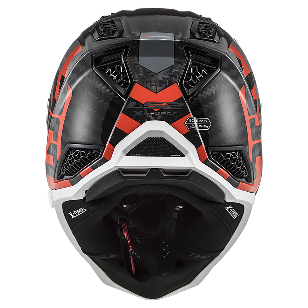LS2 MX703 C X-Force barjero šalmas HV geltona raudona - Image 3